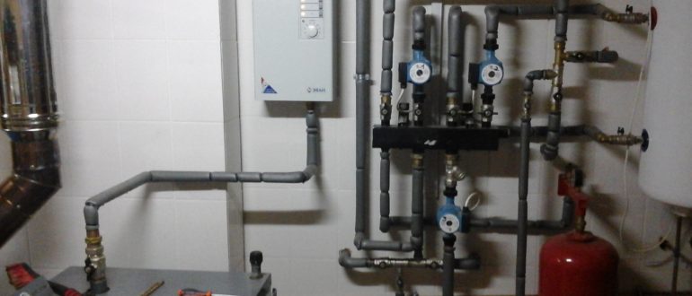 Отопление коттеджа котлом viessmann